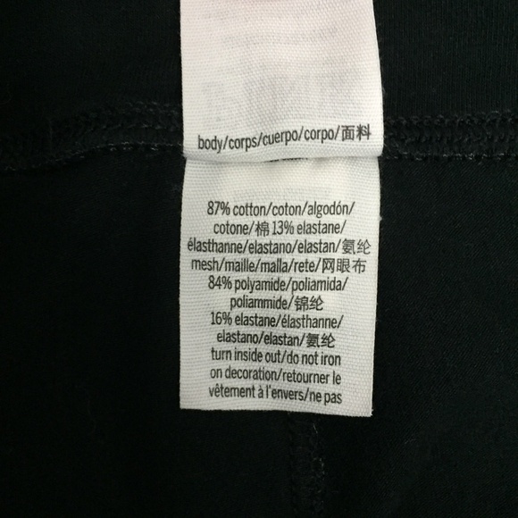 PINK Victorias Secret Leggings Mesh Calf Black - Picture 9 of 13